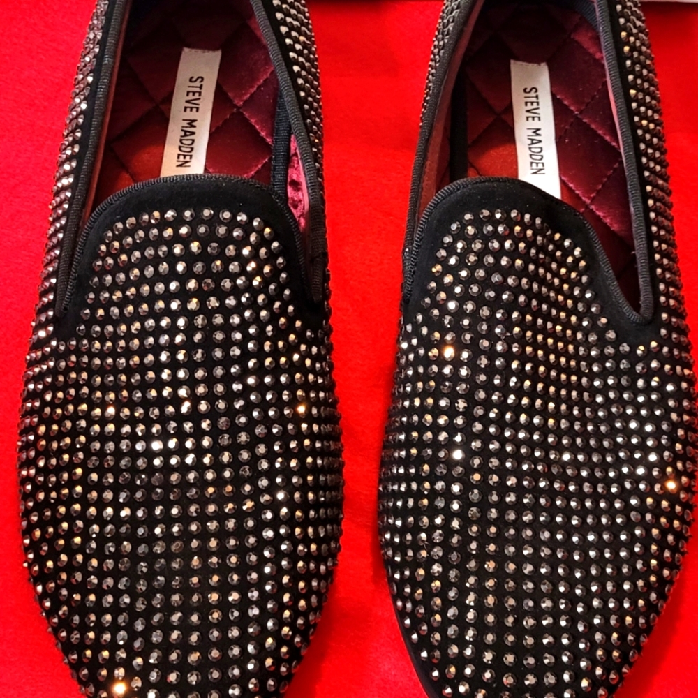 Steve Madden Mens Caviar Crystal Shoes